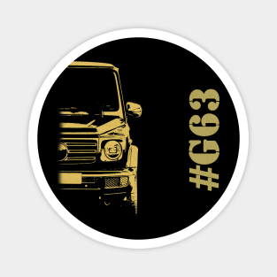 G63 simple gold sketch Magnet